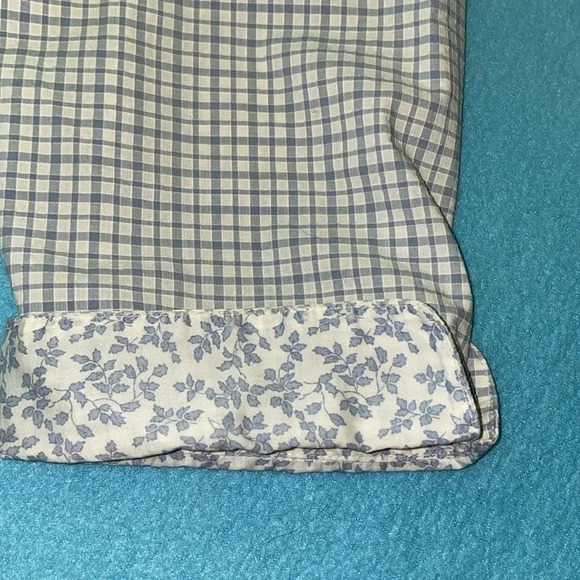 ALFRED DUNNER floral beaded embroidered textured checkered button down size 14 - Picture 3 of 11